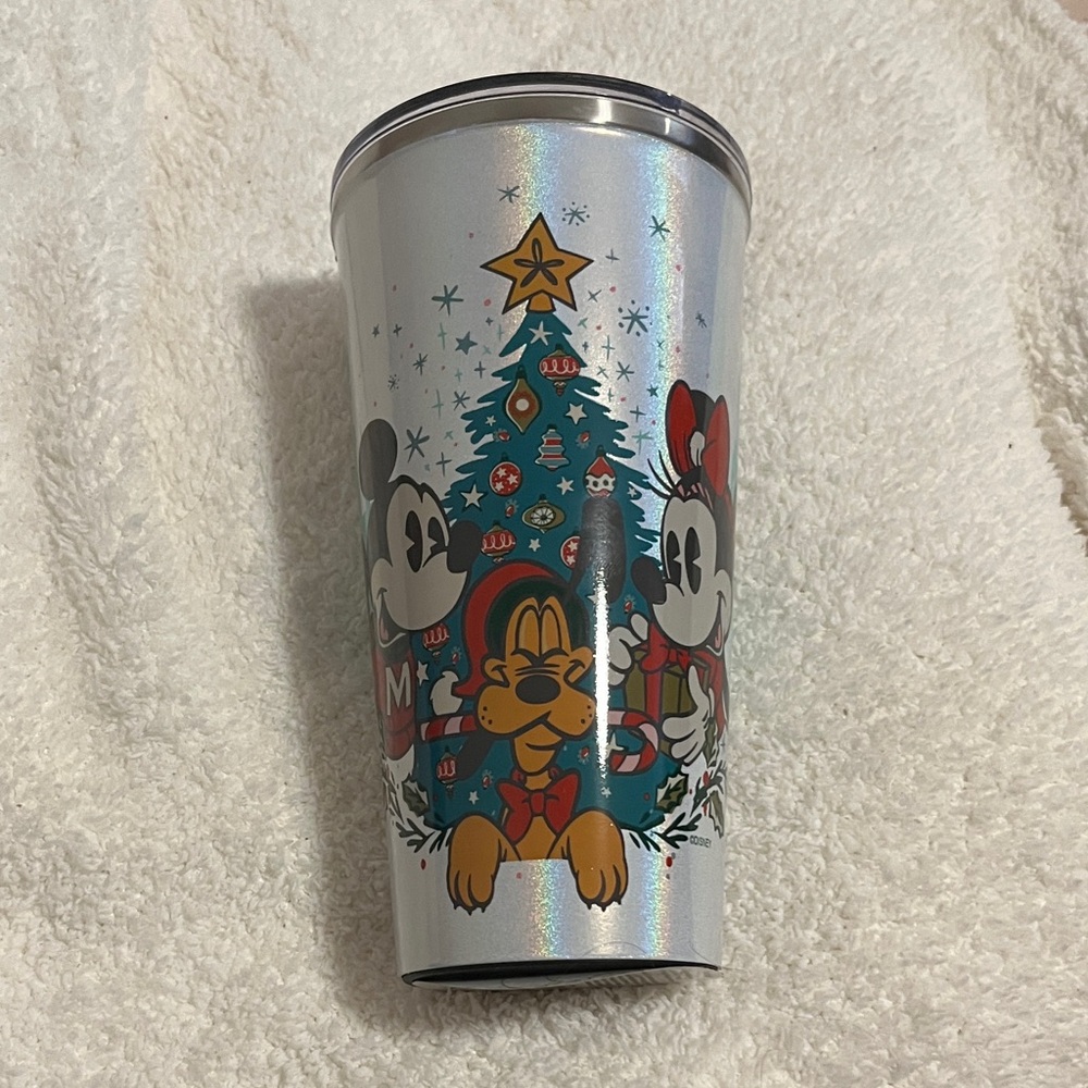 Disney Holiday Tumbler with Mickey and Minnie